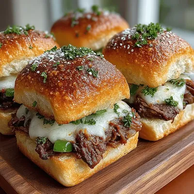 Cheesy Philly Cheesesteak Sliders: A Flavorful Delight