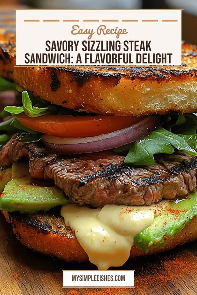 Savory Sizzling Steak Sandwich: A Flavorful Delight