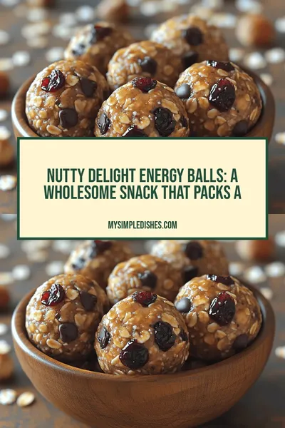 Nutty Delight Energy Balls: A Wholesome Snack That Packs a Punch