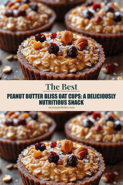 Peanut Butter Bliss Oat Cups: A Deliciously Nutritious Snack