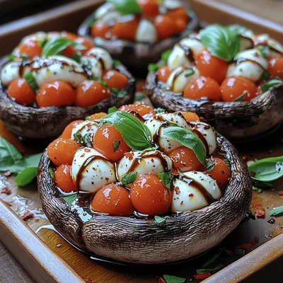 Fresh Caprese Stuffed Portobellos: A Symphony of Flavors and Freshness