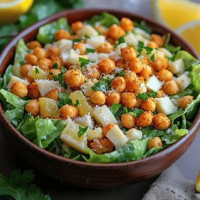 Crispy Chickpea Caesar Salad: A Flavorful Twist on a Classic