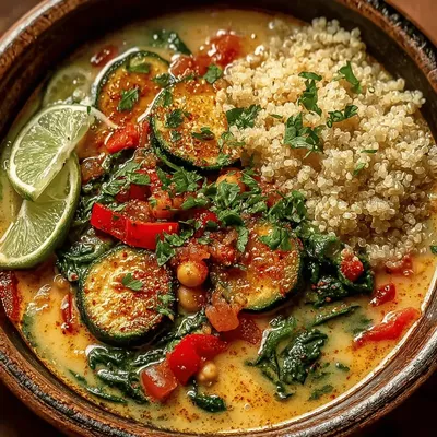 Creamy Coconut Curry Chickpea Stew: A Wholesome Delight for Your Dinner Table