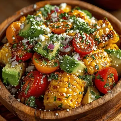Sweet Crunch Corn & Avocado Salad
