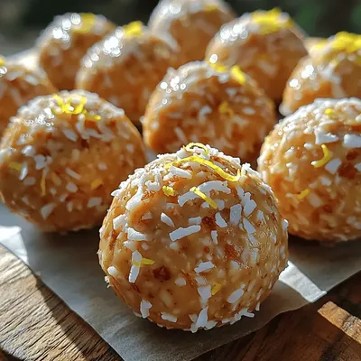 Zesty Lemon Coconut Bliss Balls: A Nutritious No-Bake Treat