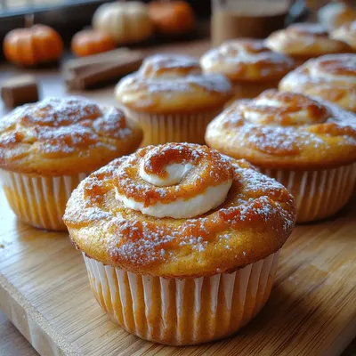 Indulge in Autumn Bliss: Pumpkin Cream Cheese Muffins Recipe