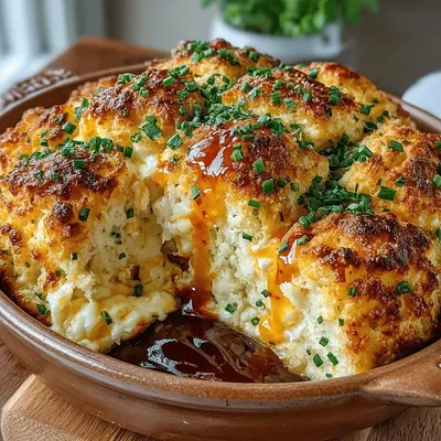 Fluffy Scrambled Egg and Cheddar Biscuit Bake
