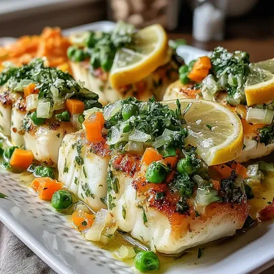 Jamaican Sweet Pea & Herb Fish