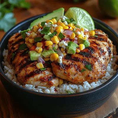 Street Corn Chicken Rice Bowl: A Flavorful Fusion of Ingredients