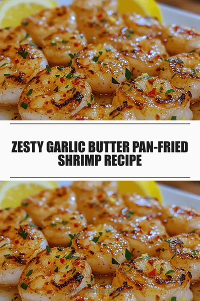 Zesty Garlic Butter Pan-Fried Shrimp Recipe