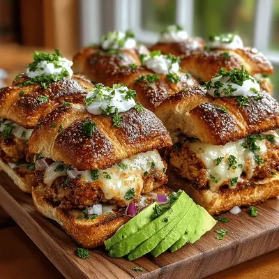 Spicy Green Chili Chicken Sliders