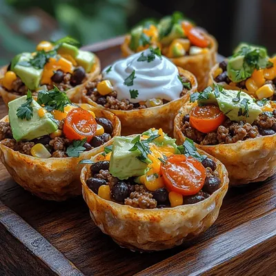 Whip Up Delicious Mini Taco Cups: A Fun and Flavorful Recipe for Any Occasion