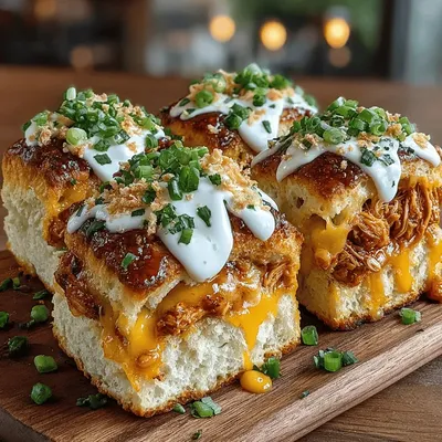 Buffalo Chicken and Ranch Biscuit Sliders