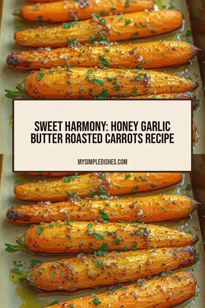 Sweet Harmony: Honey Garlic Butter Roasted Carrots Recipe