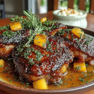 Sweet Summer Bliss: Peach Glazed Chicken Thighs