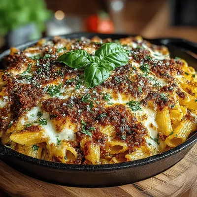 Cheesy Zucchini Pasta Bake Recipe