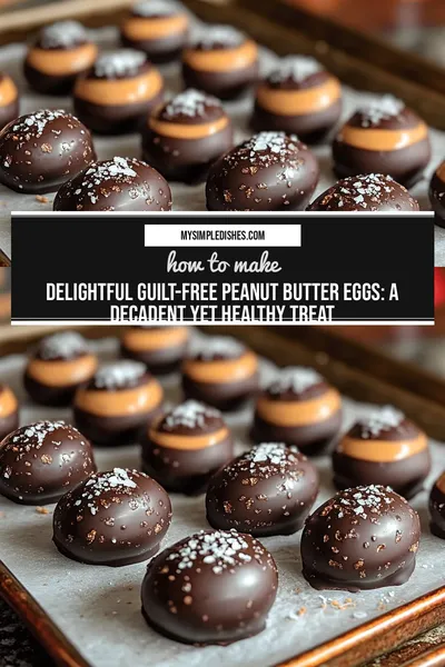 Delightful Guilt-Free Peanut Butter Eggs: A Decadent Yet Healthy Treat