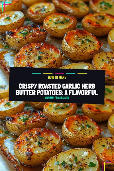 Crispy Roasted Garlic Herb Butter Potatoes: A Flavorful Side Dish