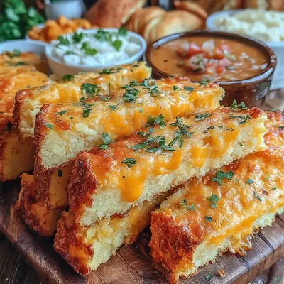 Cheesy Cornbread Dippers
