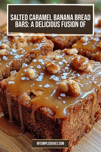 Salted Caramel Banana Bread Bars: A Delicious Fusion of Flavors