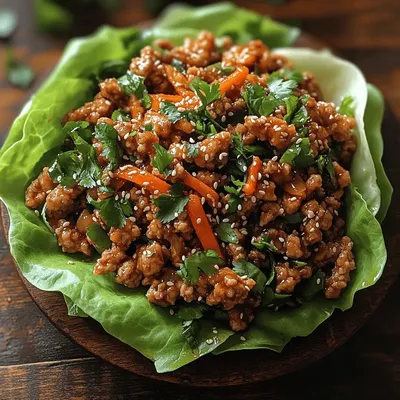 Crunchy Delight: Crispy Chicken Lettuce Wraps
