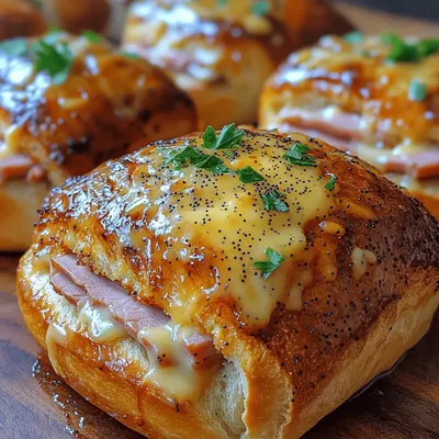Savory Ham & Cheese Bliss Sliders: Irresistible Comfort Food for Any Occasion