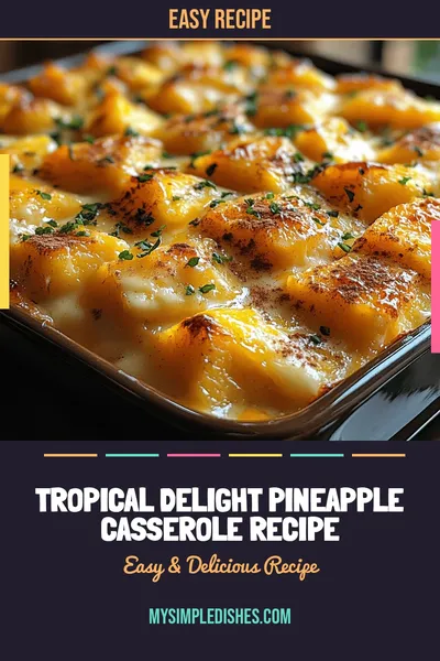 Tropical Delight Pineapple Casserole Recipe
