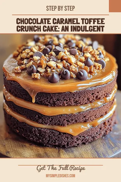 Chocolate Caramel Toffee Crunch Cake: An Indulgent Delight
