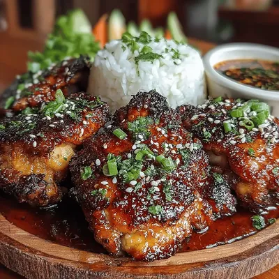 Sticky Teriyaki Glazed Chicken Thighs