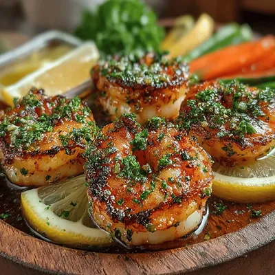 Zesty Lemon Garlic Grilled Shrimp