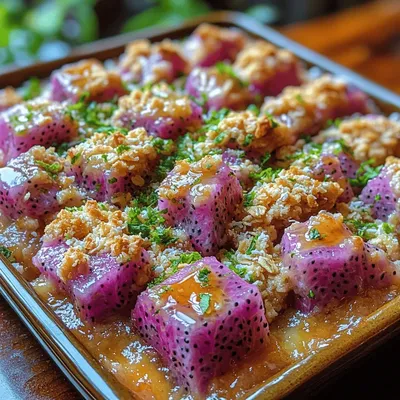 Dragonfruit Coconut Crumble: A Tropical Delight