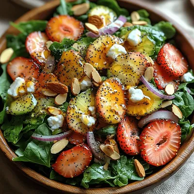 Refreshing Strawberry Poppy Seed Delight: A Vibrant Salad Recipe