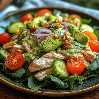 Vibrant Green Goddess Chicken Salad: A Fresh and Nutritious Delight