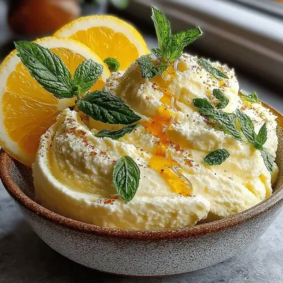 Zesty Lemon Basil Frozen Yogurt Recipe