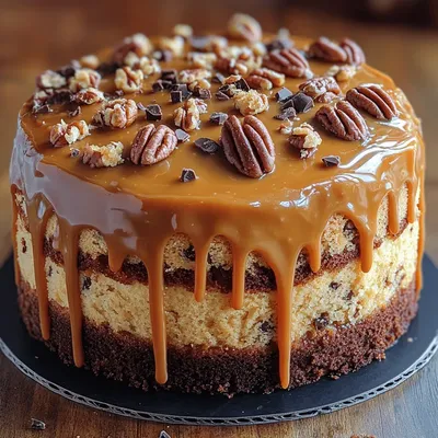 Caramel Toffee Crunch Cake Recipe