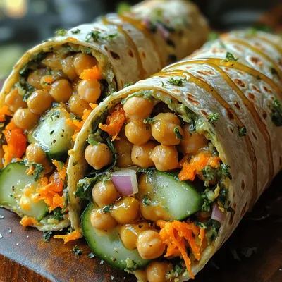 Sweet & Tangy Honey Mustard Chickpea Wraps: A Flavorful and Nutritious Delight