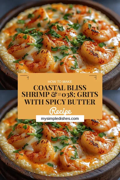 Coastal Bliss Shrimp & Grits with Spicy Butter