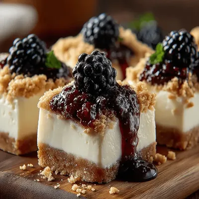 Frozen Yogurt Blackberry Swirl Squares