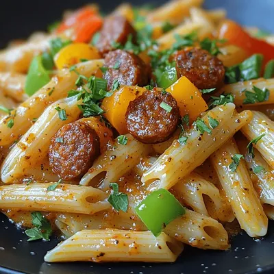 Spicy Delight: Creamy Cajun Sausage Pasta