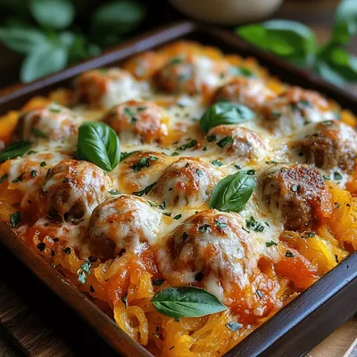 Spaghetti Squash and Meatball Bake: A Hearty and Healthy Delight