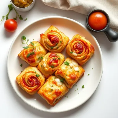 Turkey Cheddar Pizza Rolls