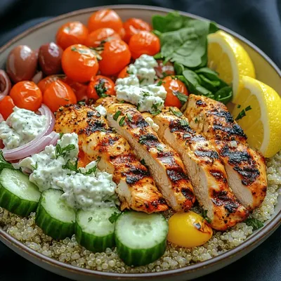 Mediterranean Delight: Greek Chicken Bowl