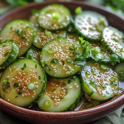 Crunchy Sesame Garlic Cucumber Salad: A Refreshing Delight