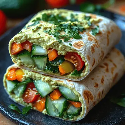 Creamy Avocado Hummus Veggie Wraps: A Delicious and Nutritious Meal