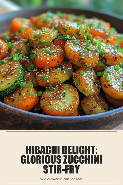 Hibachi Delight: Glorious Zucchini Stir-Fry
