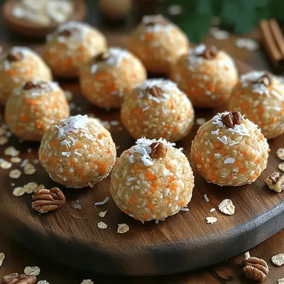 Sweet Carrot Cake Energy Bites