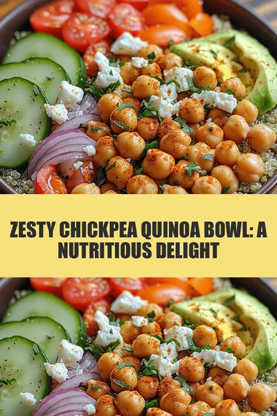 Zesty Chickpea Quinoa Bowl: A Nutritious Delight