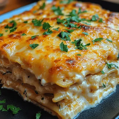 Creamy Chicken Alfredo Lasagna Recipe