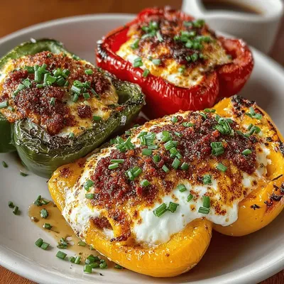 Mini Roasted Pepper Breakfast Boats Recipe