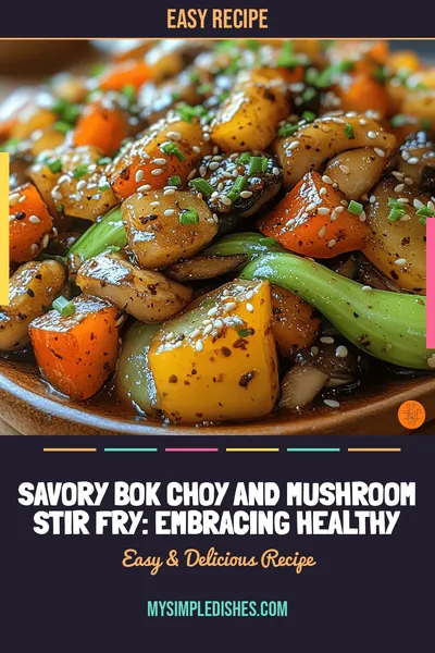 Savory Bok Choy and Mushroom Stir Fry: Embracing Healthy Eating